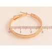 Серьги Xuping цвет Позолота 18K кольца (конго) "Декоративный узор" ø 3см фото №2
