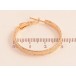 Сережки Xuping колір Позолота 18K кільця (конго) "Декоративний візерунок" ø 3см фото №2