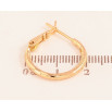 Серьги Xuping цвет Позолота 18K кольца (конго) "Декоративный узор" ø 2см фото №2