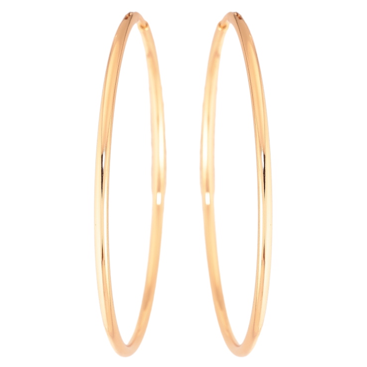 Сережки Xuping колір Позолота 18K кільця (конго) "Класика" ø 5.5см фото №16