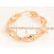 Сережки Xuping колір Позолота 18K кільця (конго) "Декоративний візерунок" ø 4см фото №2
