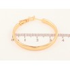 Сережки Xuping колір Позолота 18K кільця (конго) "Классика" ø 3.5см фото №2