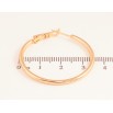 Сережки Xuping колір Позолота 18K кільця (конго) "Класика" ø 3.5см фото №2