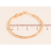 Сережки Xuping колір Позолота 18K кільця (конго) "Декоративний візерунок" ø 3.5см фото №2