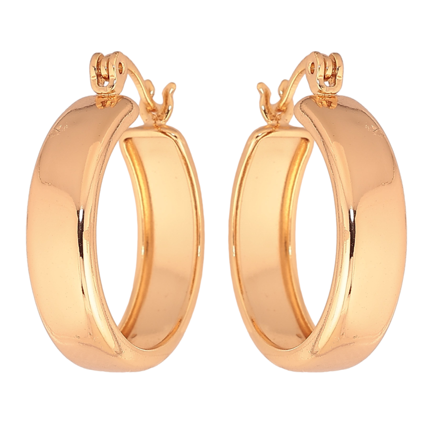 Сережки Xuping колір Позолота 18K кільця (конго) "Широкі кільця" ø 2см фото №1 Сережки Xuping колір Позолота 18K кільця (конго) "Широкі кільця" ø 2см фото №1