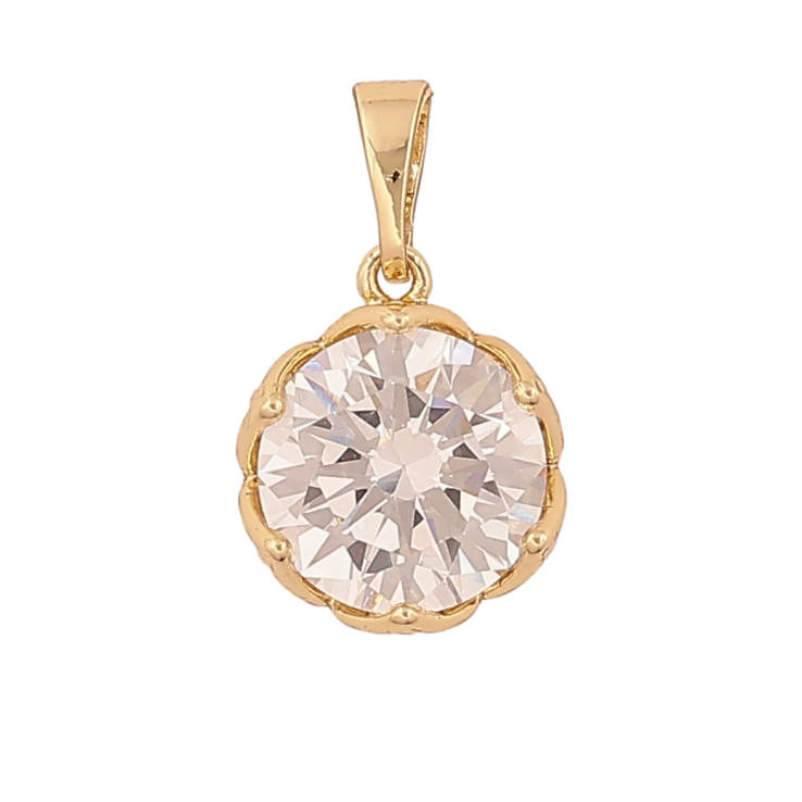 Кулон Xuping колір Позолота 14К "Кристал" для ланцюжка до 5мм фото №4