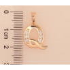 Кулон Xuping M&L цвет 18K "Буква Q" для цепочки до 6мм фото №3