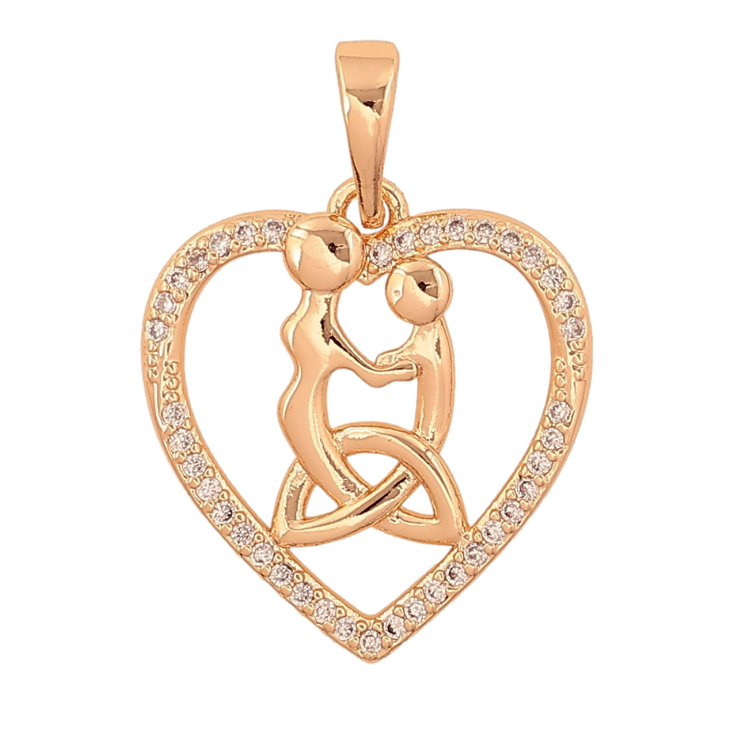 Кулон Xuping M&L колір 18K "Закохані" для ланцюжка до 6мм фото №19