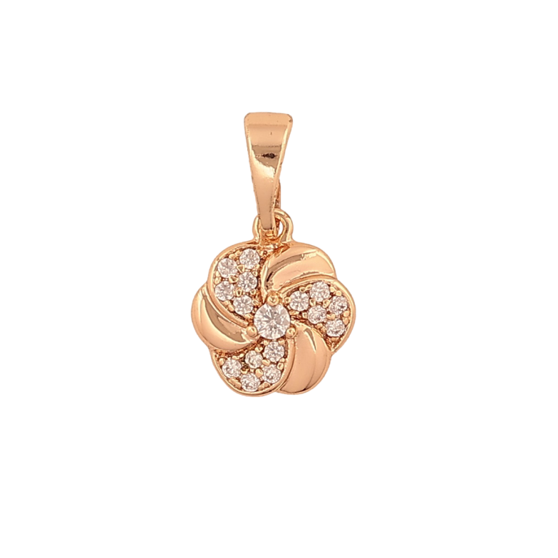 Кулон Xuping M&L цвет 18K "Цветочек с кристаллами" для цепочки до 5мм фото №1