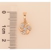 Кулон Xuping M&L колір 18K "Квіточка з кристалами" для ланцюжка до 5мм фото №2 Кулон Xuping M&L колір 18K "Квіточка з кристалами" для ланцюжка до 5мм фото №2