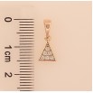 Кулон Xuping M&L колір 18K "Трикутник з кристалами" для ланцюжка до 5мм фото №2