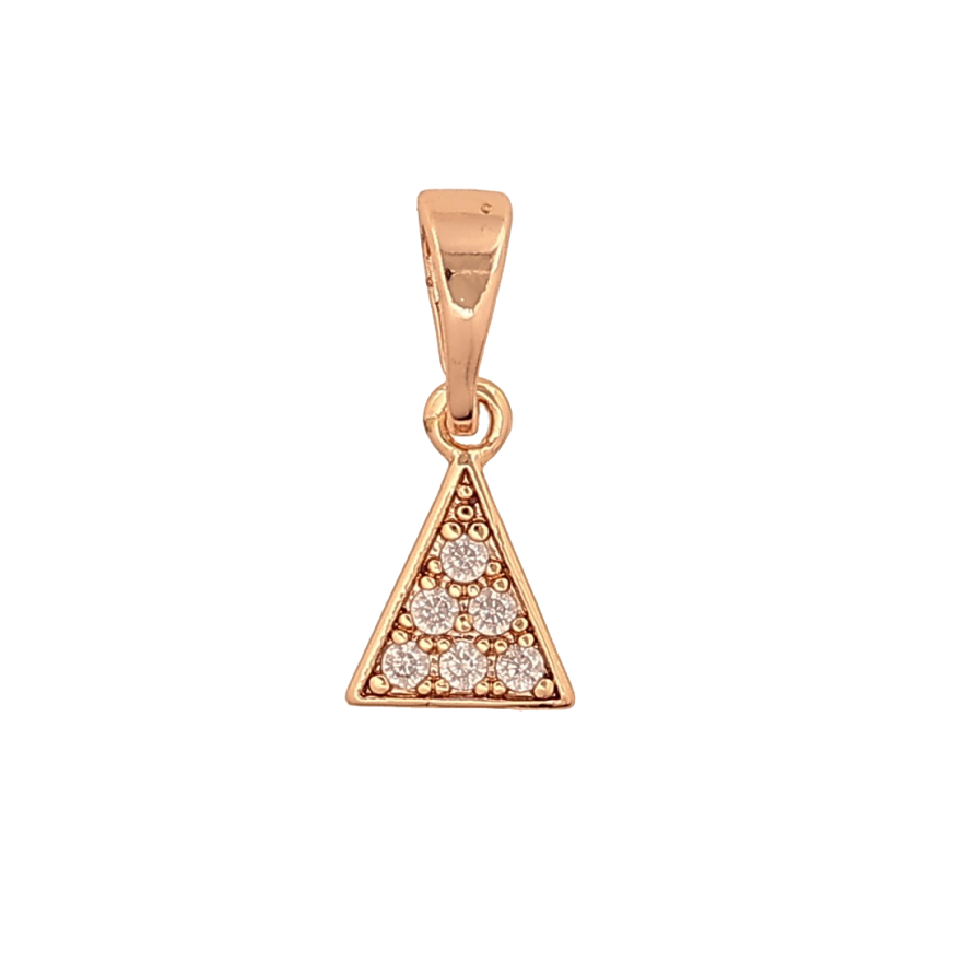 Кулон Xuping M&L колір 18K "Трикутник з кристалами" для ланцюжка до 5мм фото №1