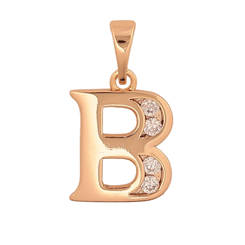 Кулон Xuping M&L цвет 18K "Буква B" для цепочки до 5мм фото №1