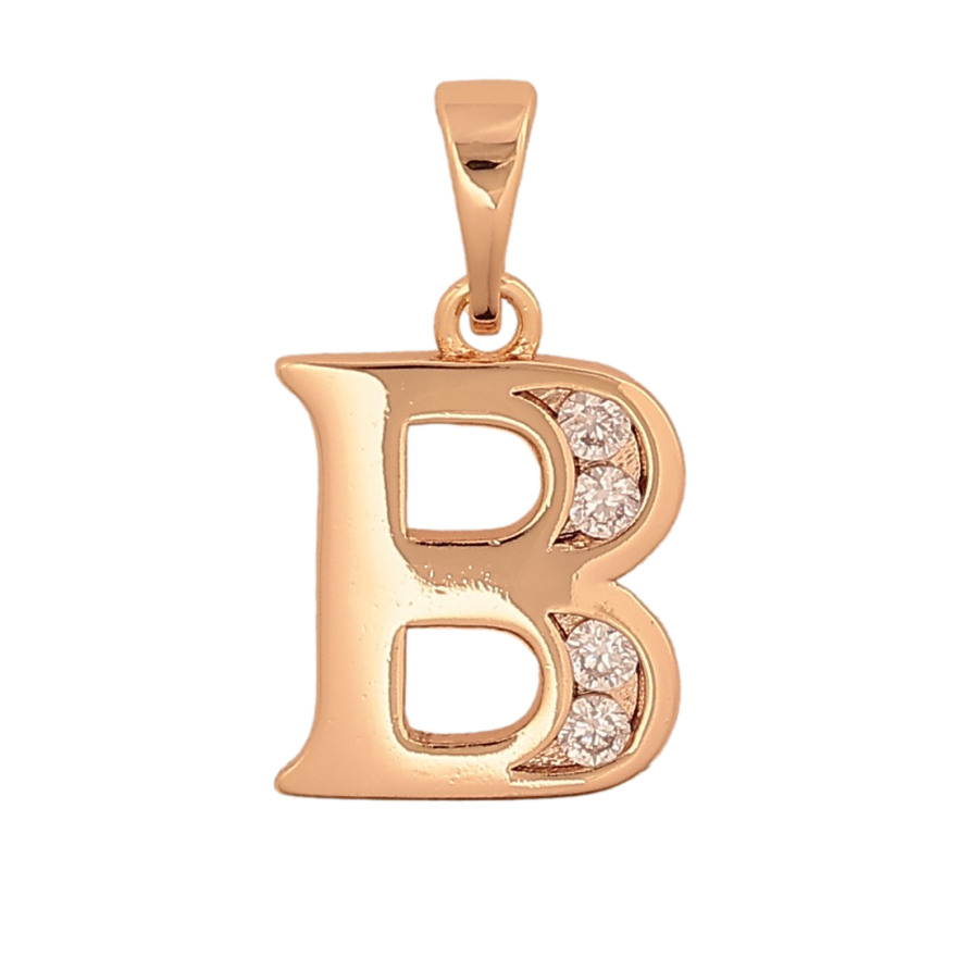 Кулон Xuping M&L цвет 18K "Буква B" для цепочки до 5мм фото №1