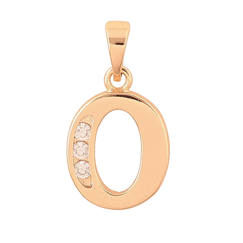 Кулон Xuping M&L колір 18K "Літера O" для ланцюжка до 5мм фото №1