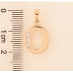Кулон Xuping M&L колір 18K "Літера O" для ланцюжка до 5мм фото №2