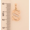 Кулон Xuping M&L колір 18K "Літера S" для ланцюжка до 5мм фото №2