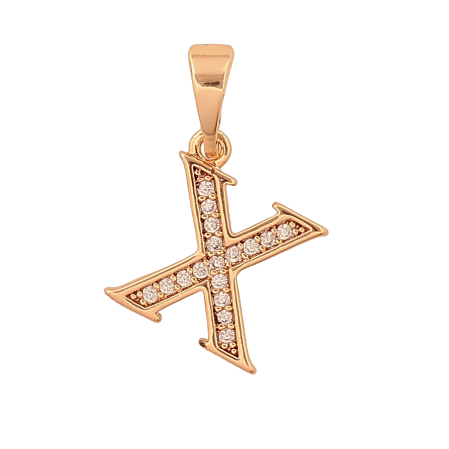 Кулон Xuping M&L колір 18K "Літера X" для ланцюжка до 5мм фото №1 Кулон Xuping M&L колір 18K "Літера X" для ланцюжка до 5мм фото №1