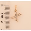 Кулон Xuping M&L колір 18K "Літера X" для ланцюжка до 5мм фото №2 Кулон Xuping M&L колір 18K "Літера X" для ланцюжка до 5мм фото №2