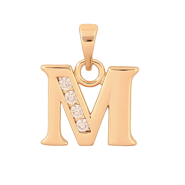 Кулон Xuping M&L цвет 18K "Буква M" для цепочки до 5мм фото №1