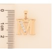 Кулон Xuping M&L колір 18K "Літера M" для ланцюжка до 5мм фото №2 Кулон Xuping M&L колір 18K "Літера M" для ланцюжка до 5мм фото №2