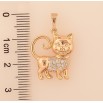 Кулон Xuping M&L колір 18K "Котик" для ланцюжка до 5мм фото №2 Кулон Xuping M&L колір 18K "Котик" для ланцюжка до 5мм фото №2