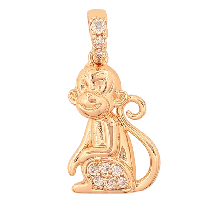 Кулон Xuping M&L колір 18K "Мавпочка" для ланцюжка до 4мм фото №21