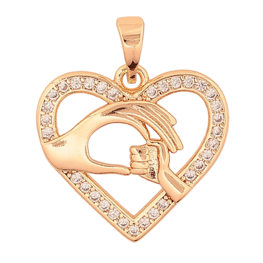 Кулон Xuping M&L цвет 18K "Сердечко" для цепочки до 5мм фото №1