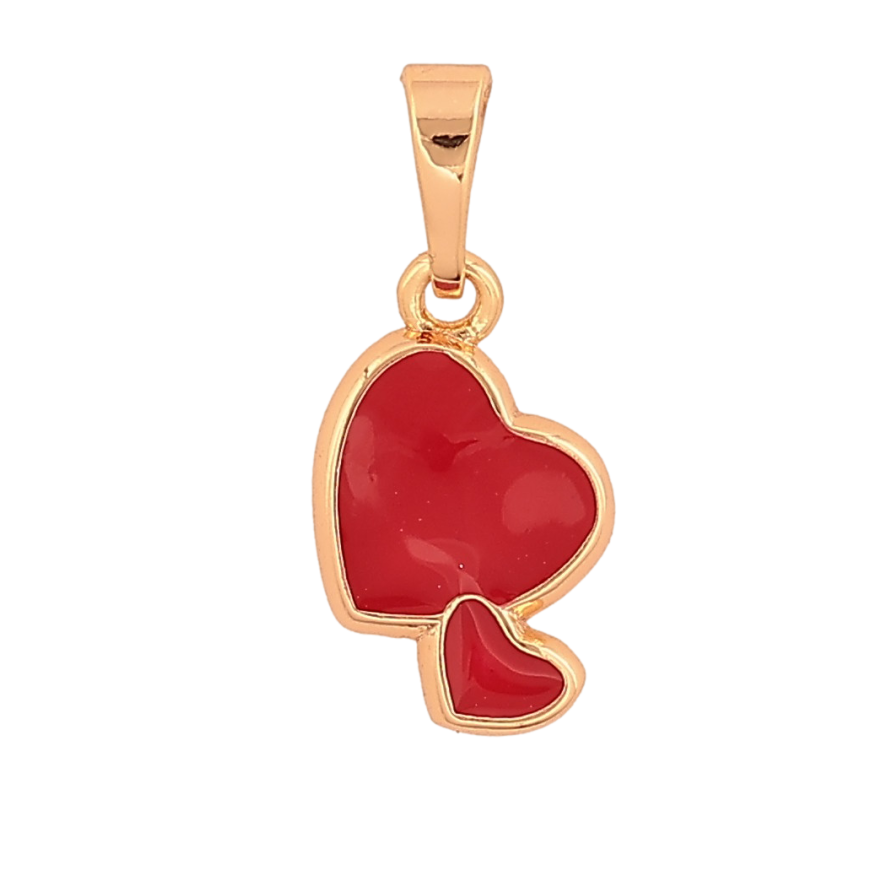 Кулон Xuping M&L колір 18K "Червоні серця" для ланцюжка до 5мм фото №1