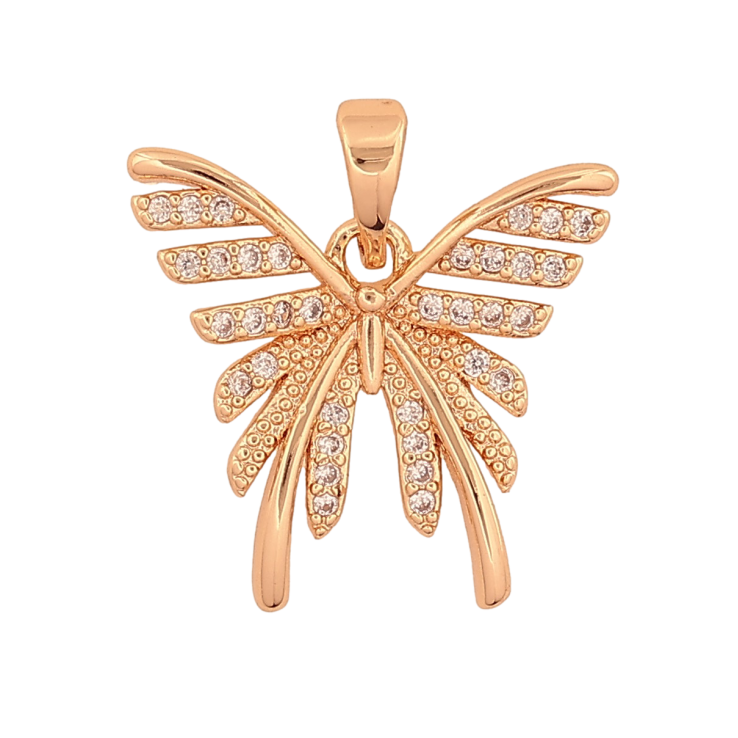 Кулон Xuping M&L цвет 18K "Бабочка с кристаллами" для цепочки до 5мм фото №7 Кулон Xuping M&L цвет 18K "Бабочка с кристаллами" для цепочки до 5мм фото №7