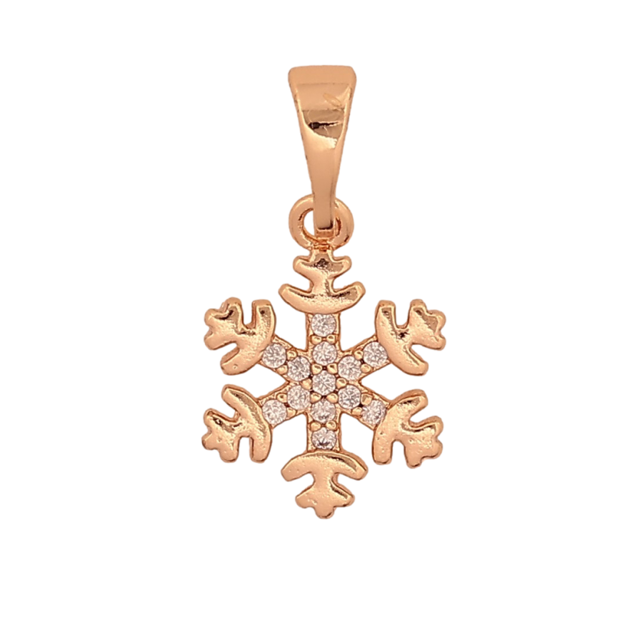 Кулон Xuping M&L цвет 18K "Снежинка" для цепочки до 5мм фото №1