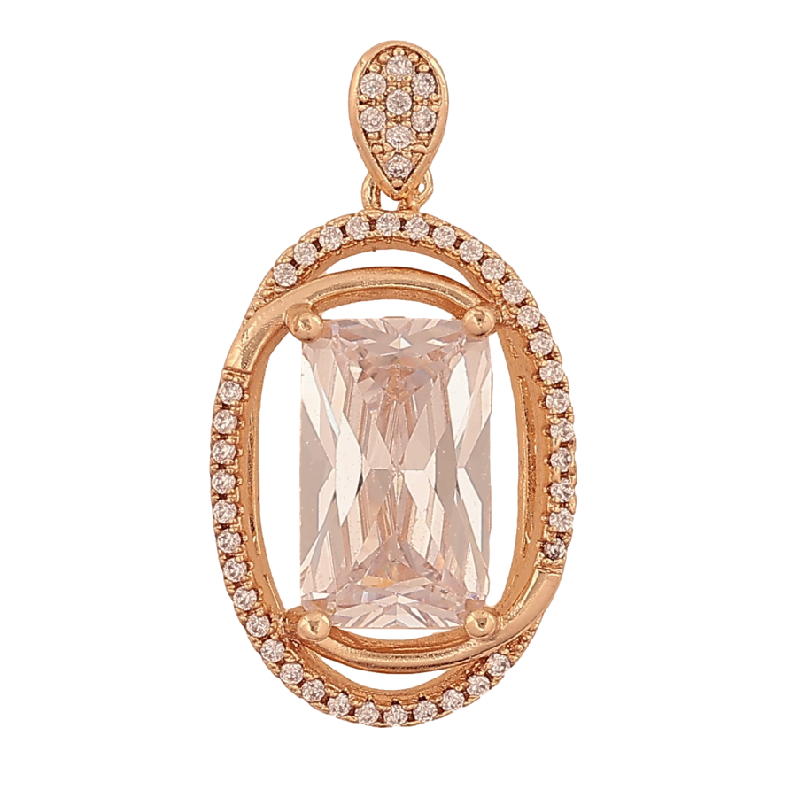 Кулон Xuping M&L колір 18K "Візерунок кристалами" для ланцюжка до 2мм фото №1