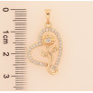 Кулон Xuping M&L колір 18K "Серце з квіткою" для ланцюжка до 5мм фото №2 Кулон Xuping M&L колір 18K "Серце з квіткою" для ланцюжка до 5мм фото №2