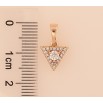 Кулон Xuping M&L колір 18K "Трикутник з кристалами" для ланцюжка до 5мм фото №2 Кулон Xuping M&L колір 18K "Трикутник з кристалами" для ланцюжка до 5мм фото №2