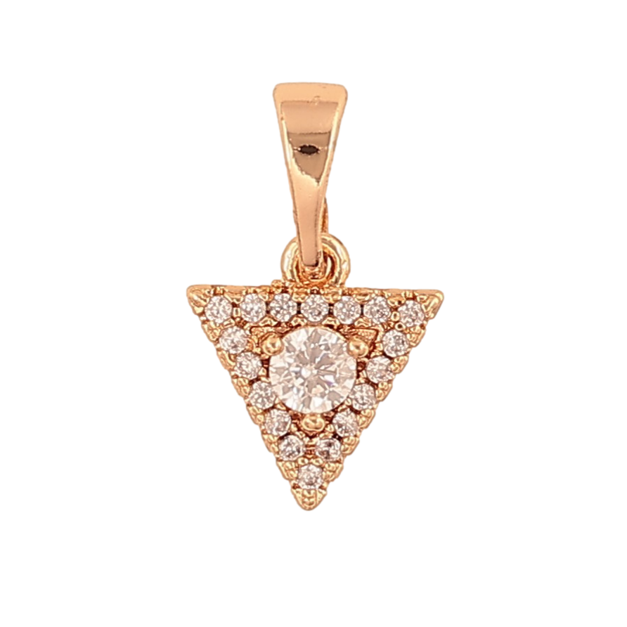 Кулон Xuping M&L колір 18K "Трикутник з кристалами" для ланцюжка до 5мм фото №1 Кулон Xuping M&L колір 18K "Трикутник з кристалами" для ланцюжка до 5мм фото №1