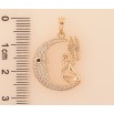 Кулон Xuping M&L колір 18K "Півмісяць із феєю" для ланцюжка до 5мм фото №2