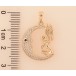 Кулон Xuping M&L цвет 18K "Полумесяц с феей" для цепочки до 5мм фото №2