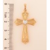 Кулон Xuping колір Позолота 18K + Родій "Хрест з кристалом" для ланцюжка до 6мм фото №2 Кулон Xuping колір Позолота 18K + Родій "Хрест з кристалом" для ланцюжка до 6мм фото №2