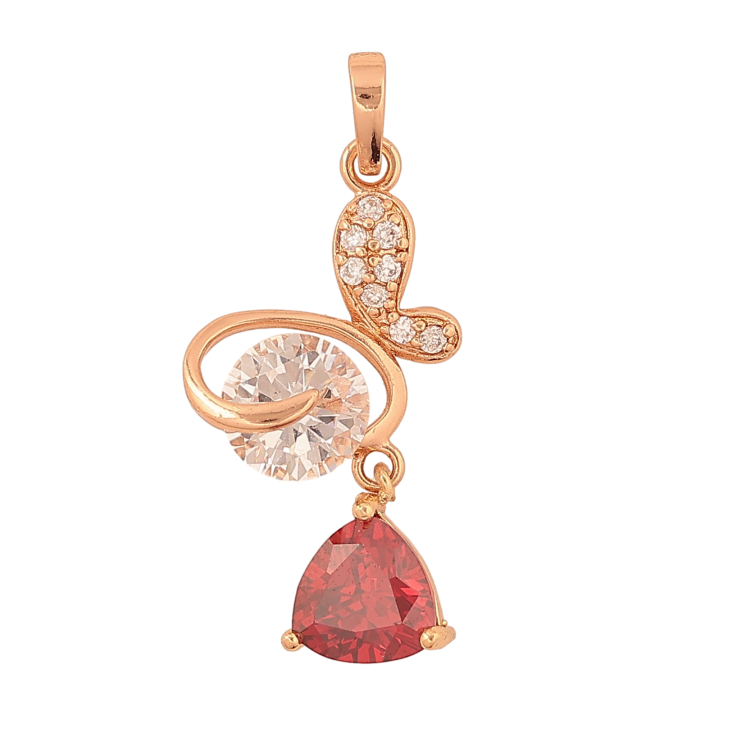 Кулон Xuping колір Позолота РВ "Метелик з червоним кристалом" для ланцюжка до 5мм фото №4 Кулон Xuping колір Позолота РВ "Метелик з червоним кристалом" для ланцюжка до 5мм фото №4