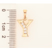 Кулон Xuping цвет Позолота 18K "Буква Y" для цепочки до 5 мм фото №2