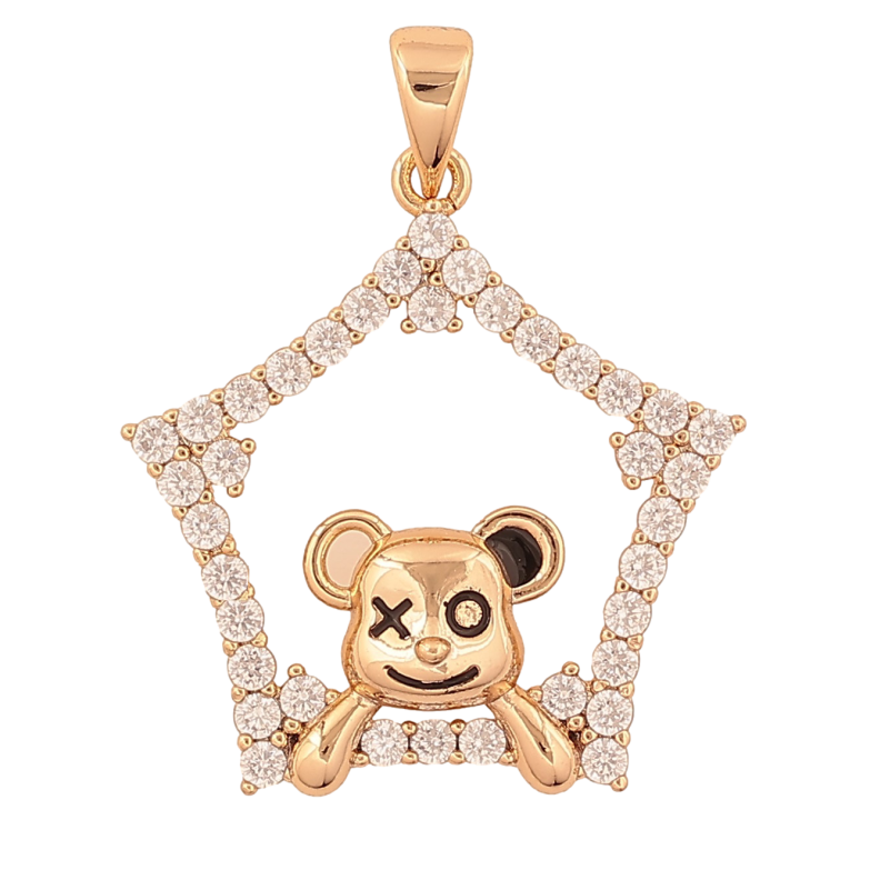 Кулон Xuping цвет Позолота 18K "Ведмедик" для цепочки до 4мм фото №1