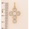 Кулон Xuping цвет Позолота 14К "Крест с кристаллами" для цепочки до 6мм фото №2
