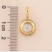 Кулон Xuping цвет Позолота 14К "Кристалл" для цепочки до 4мм фото №2