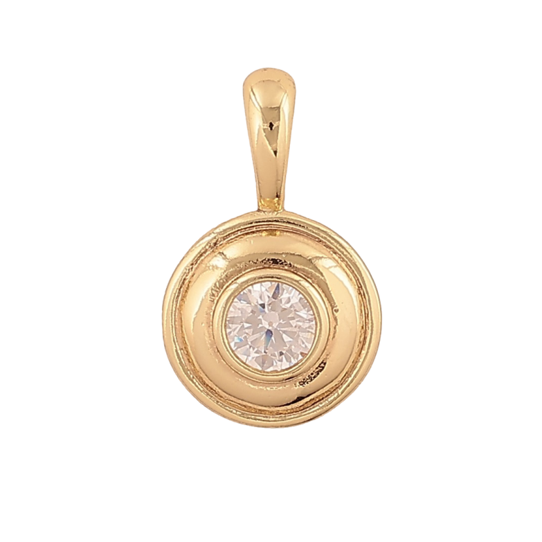 Кулон Xuping цвет Позолота 14К "Кристалл" для цепочки до 4мм фото №3