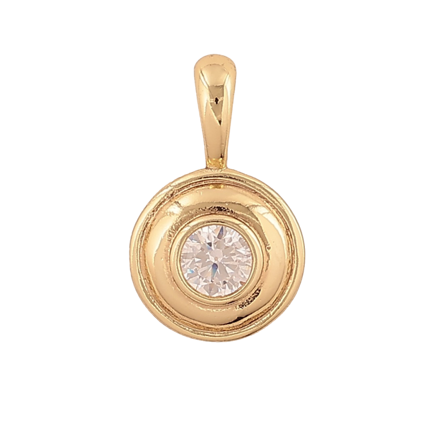 Кулон Xuping цвет Позолота 14К "Кристалл" для цепочки до 4мм фото №1