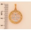 Кулон Xuping колір Позолота 18K + Родій "Знак Зодіаку Терези" для ланцюжка до 6мм фото №2 Кулон Xuping колір Позолота 18K + Родій "Знак Зодіаку Терези" для ланцюжка до 6мм фото №2
