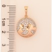 Кулон Xuping цвет Позолота 18K "Мать с ребенком, инкрустация кристаллами" для цепочки до 6мм фото №2