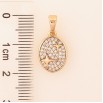 Кулон Xuping колір Позолота 18K "Візерунок зірочки з інкрустацією кристалами" для ланцюжка до 5мм фото №2