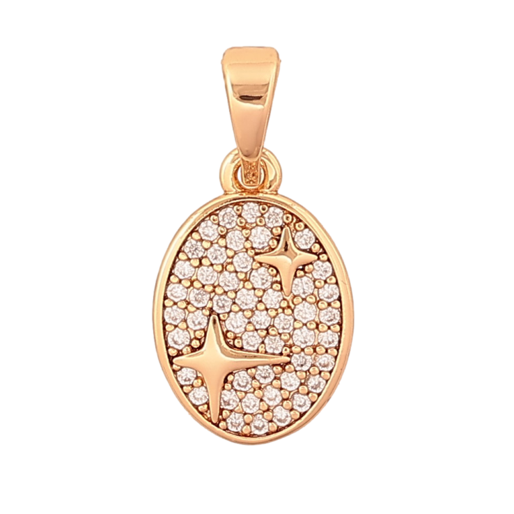Кулон Xuping колір Позолота 18K "Візерунок зірочки з інкрустацією кристалами" для ланцюжка до 5мм фото №14 Кулон Xuping колір Позолота 18K "Візерунок зірочки з інкрустацією кристалами" для ланцюжка до 5мм фото №14