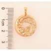 Кулон Xuping колір Позолота 18K "Спляче янголятко на Місяці" для ланцюжка до 5мм фото №2